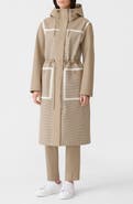 Mackage Jana-HT Houndstooth 3-Layer Tech Raincoat