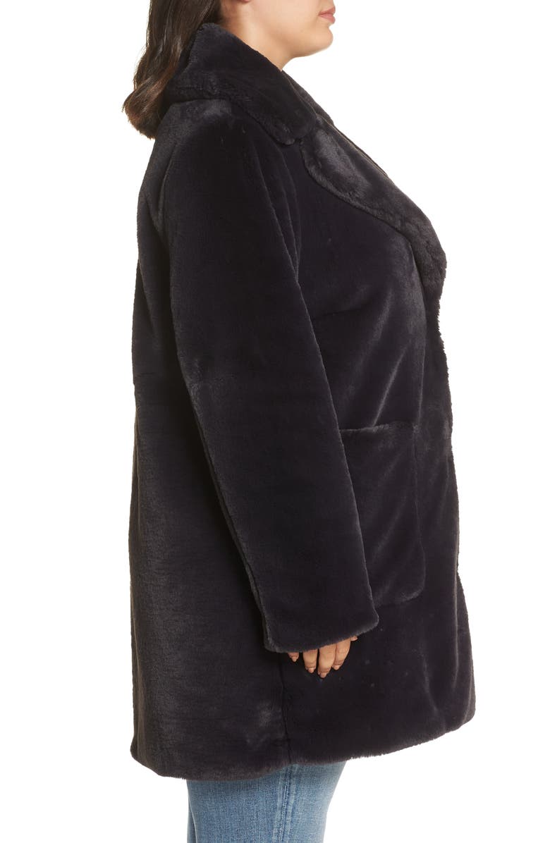 RACHEL Rachel Roy Faux Fur Coat, Alternate, color,