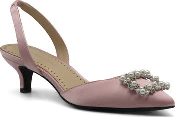 Suza Embellished Slingback Pump