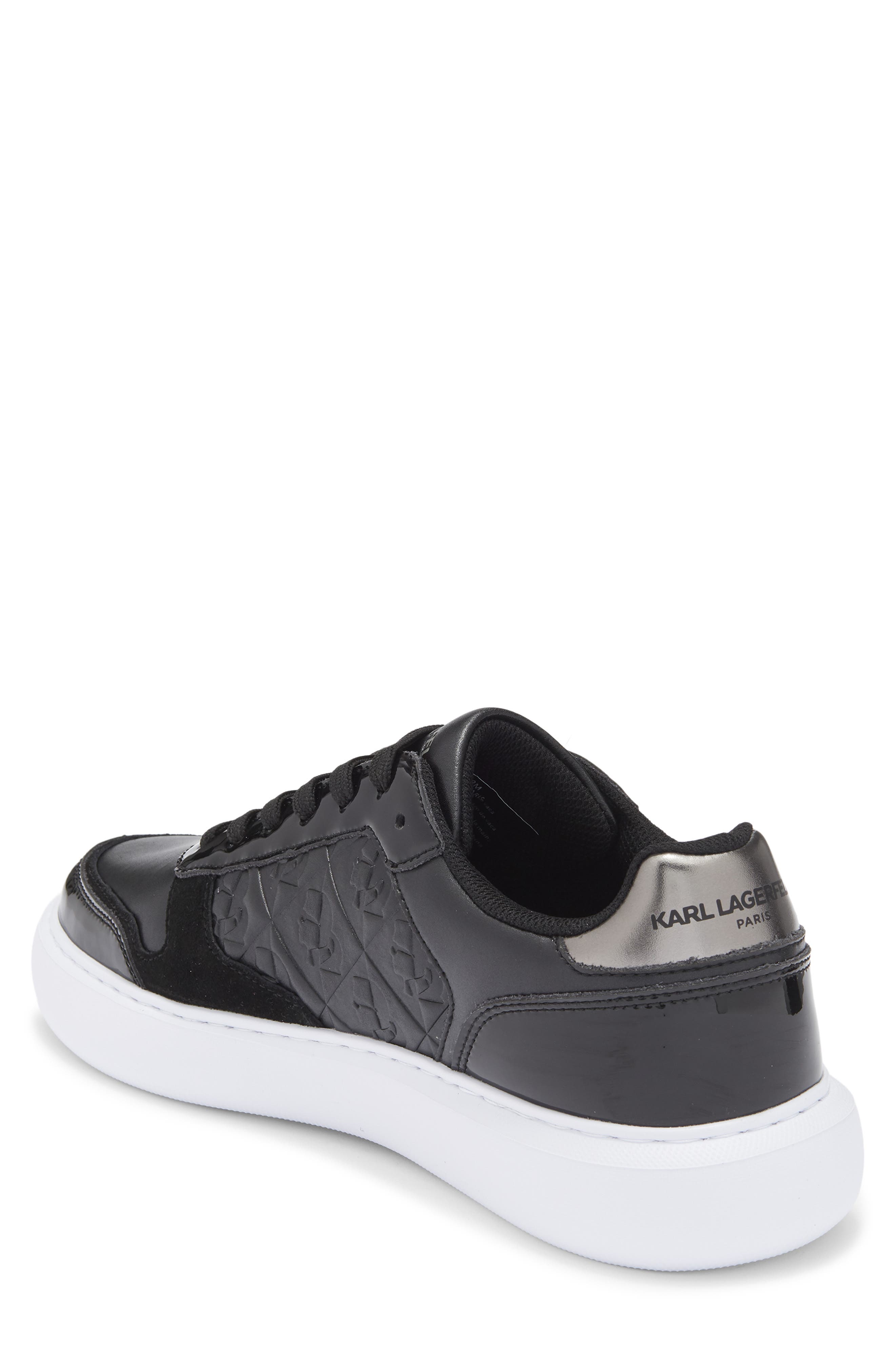 KARL LAGERFELD PARIS Karl Profile Low Top Sneaker, Alternate, color, Black
