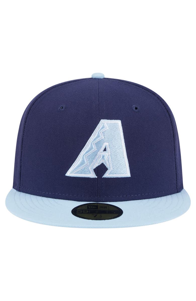 New Era Men's New Era Navy/Light Blue Arizona Diamondbacks Color Pack 2-Tone 59FIFTY Fitted Hat, Alternate, color, Navy
