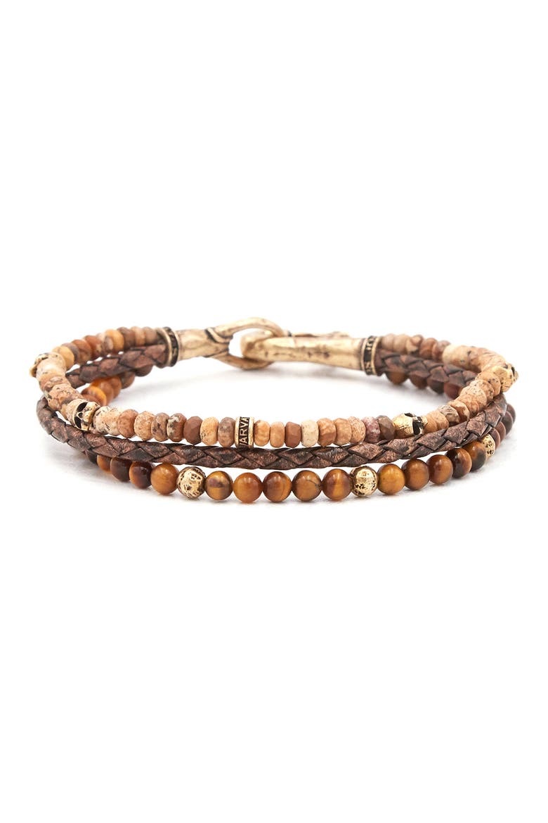 Mutistrand Skull Bracelet, Main, color, GOLD