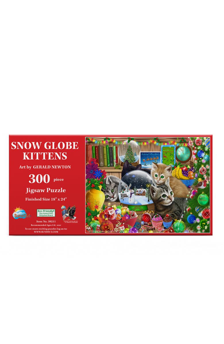 Sunsout Snow globe Kittens 300 piece Jigsaw Puzzle for Adults, Alternate, color, Multicolor