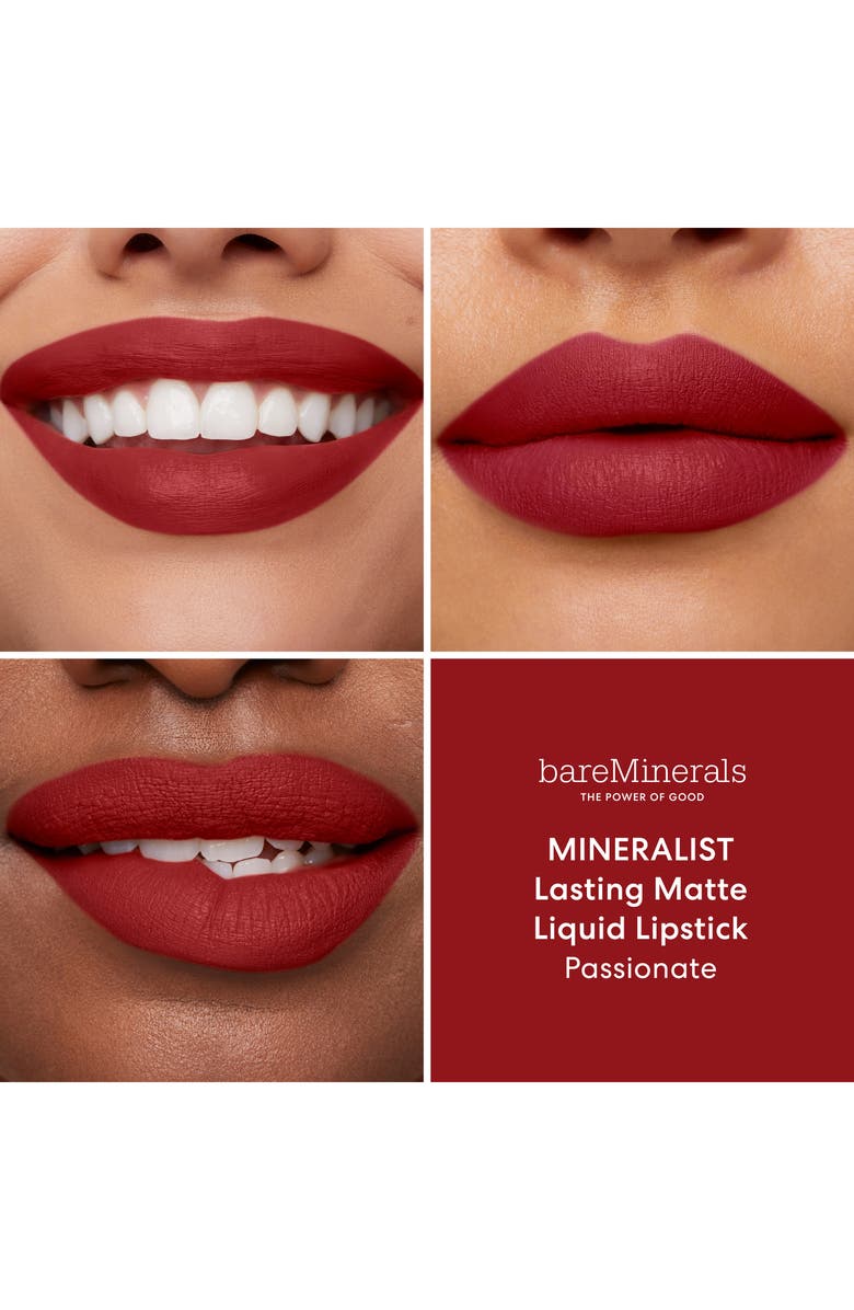 bareMinerals<sup>®</sup> Mineralist Lasting Matte Liquid Lipstick, Alternate, color, Passionate