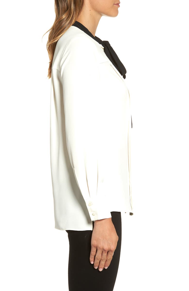 ZDNU ANNE KLEIN NEW YORK Anne Klein Bow Neck Blouse, Alternate, color,