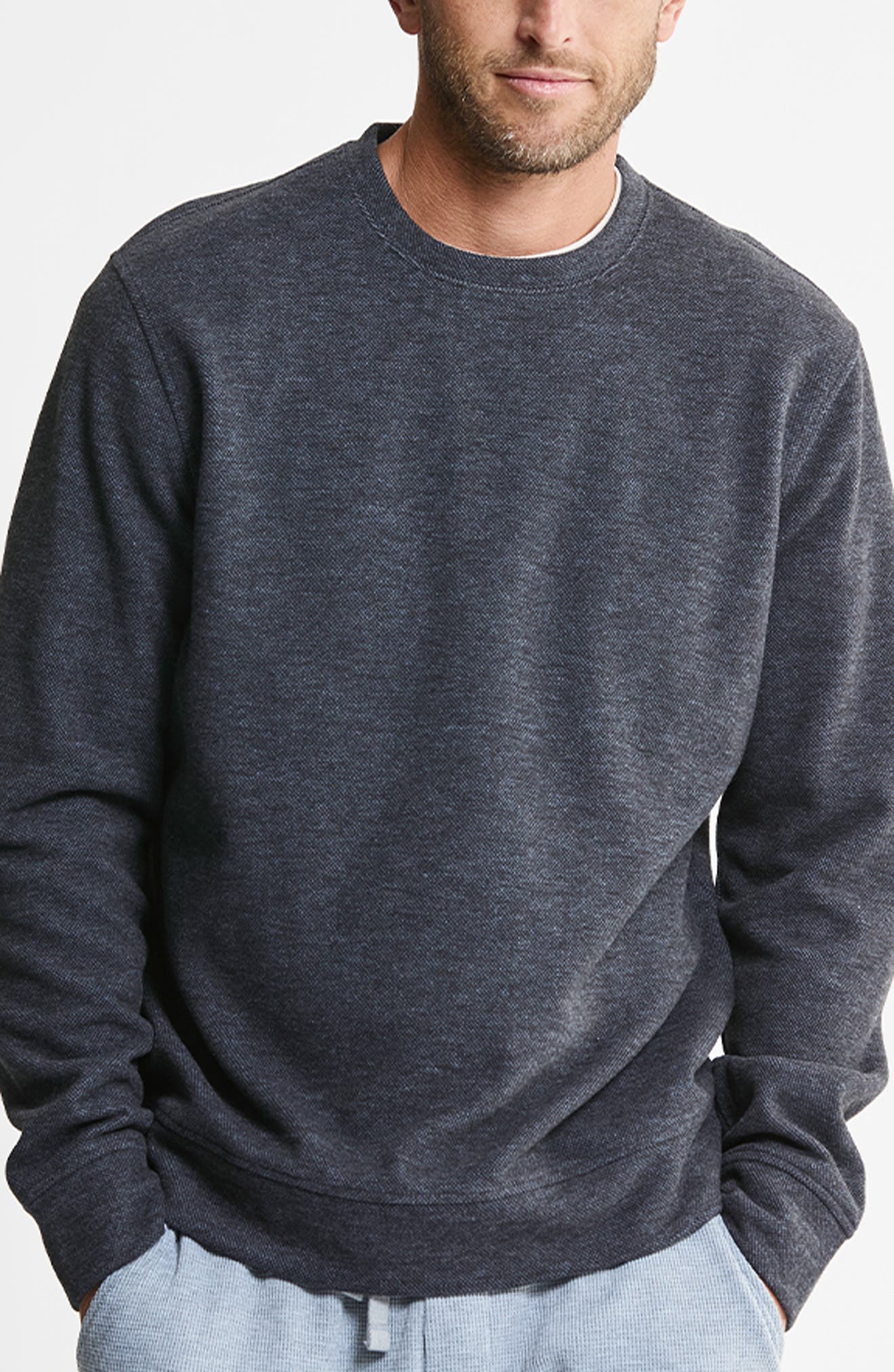 Textured Crewneck Sweater