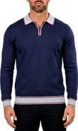 Maceoo Quarter Zip Merino Wool Sweater
