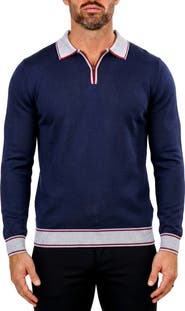 Maceoo Quarter Zip Merino Wool Sweater