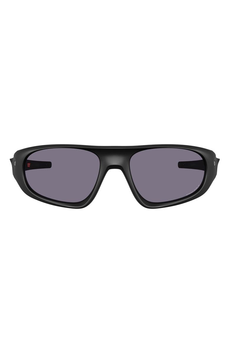 Oakley Neoforma 60mm Prizm<sup>™</sup> Polarized Oval Sunglasses, Main, color, Matte Black / Prizm Grey