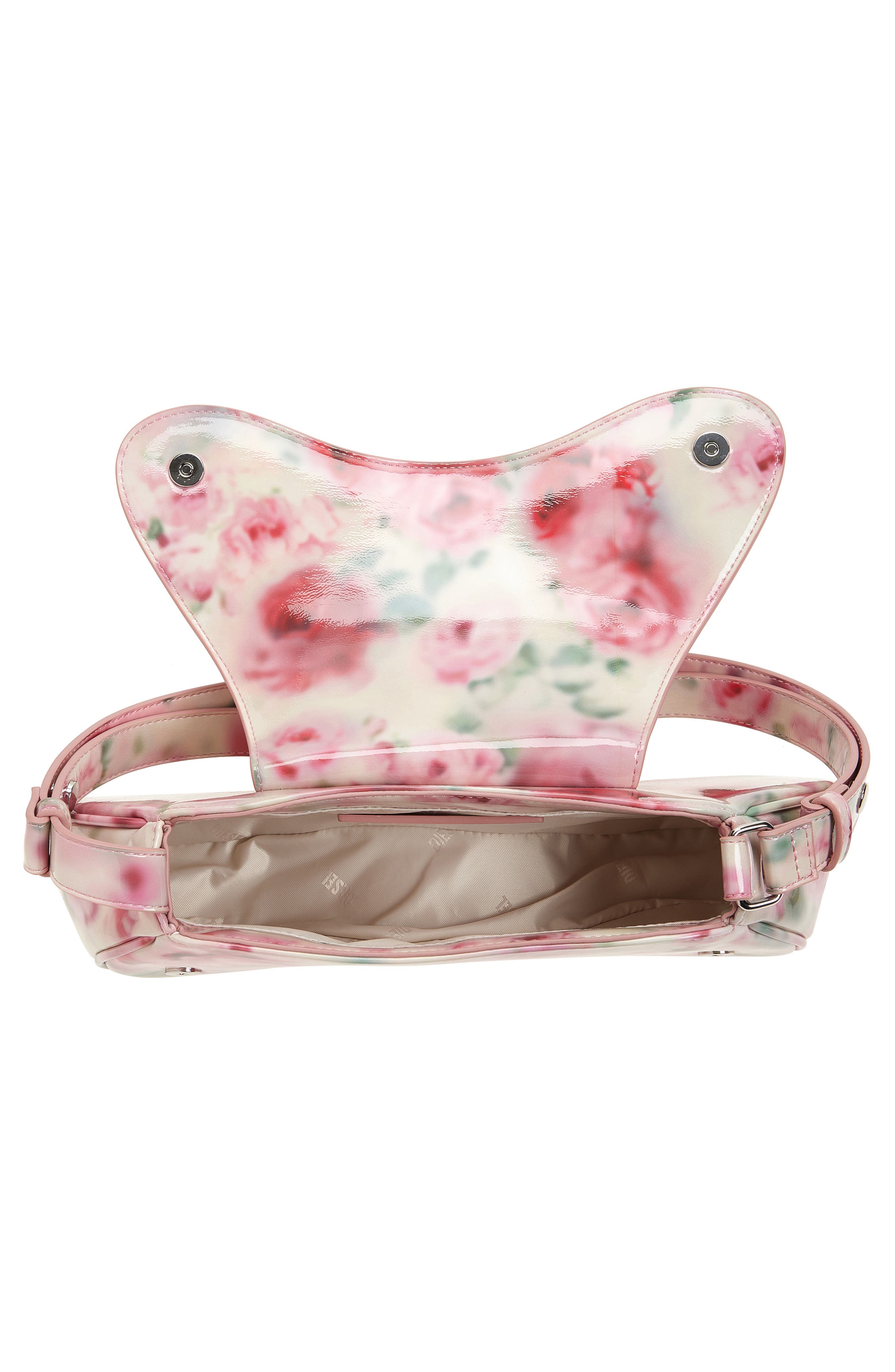 DIESEL<sup>®</sup> Play Faux Leather Shoulder Bag, Alternate, color, Pink/ White