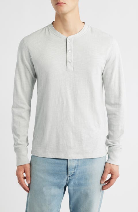 Classic Flame Slub Cotton Henley