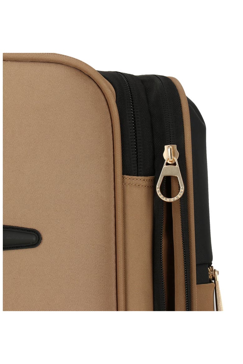 Chevron Quilt 3-Piece Luggage Set, Alternate, color, BROWN