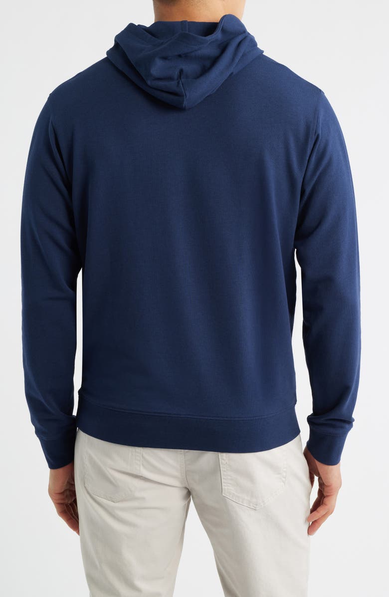 Peter Millar Oasis Organic Cotton Blend Hoodie, Alternate, color, Navy