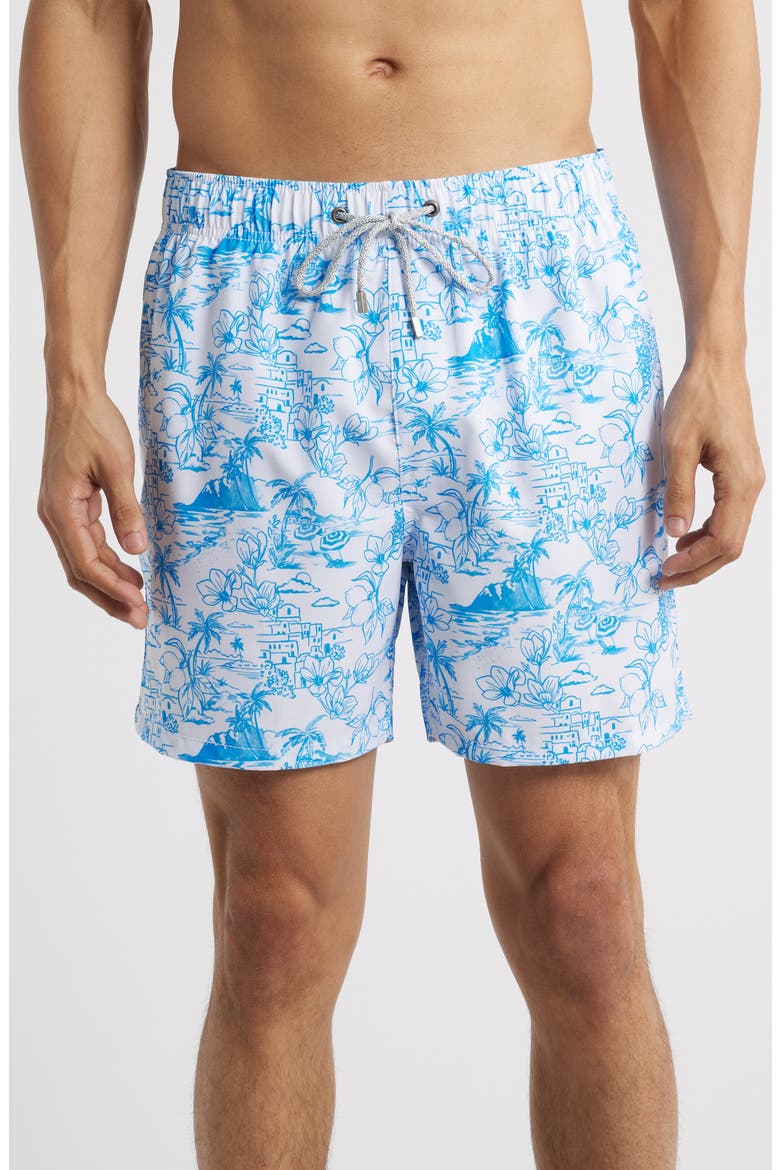 Volley Swim Trunks, Main, color, BLUE