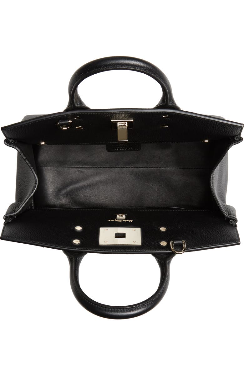 FERRAGAMO Small The Studio Leather Top Handle Bag, Alternate, color,
