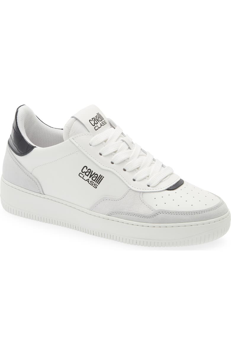 Roberto Cavalli Logo Low Top Sneaker, Main, color,