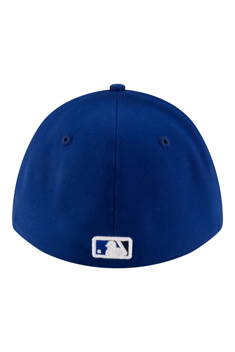 Men's New Era  White/Royal Toronto Blue Jays Player Replica 39THIRTY M-Crown Flex Hat, Alternate, color, White
