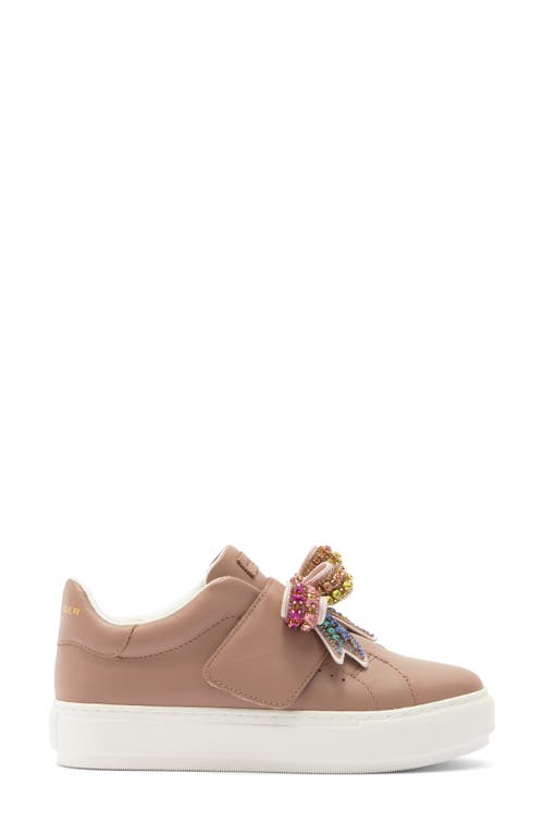 Kurt Geiger London Laney Bow Sneaker In Brown
