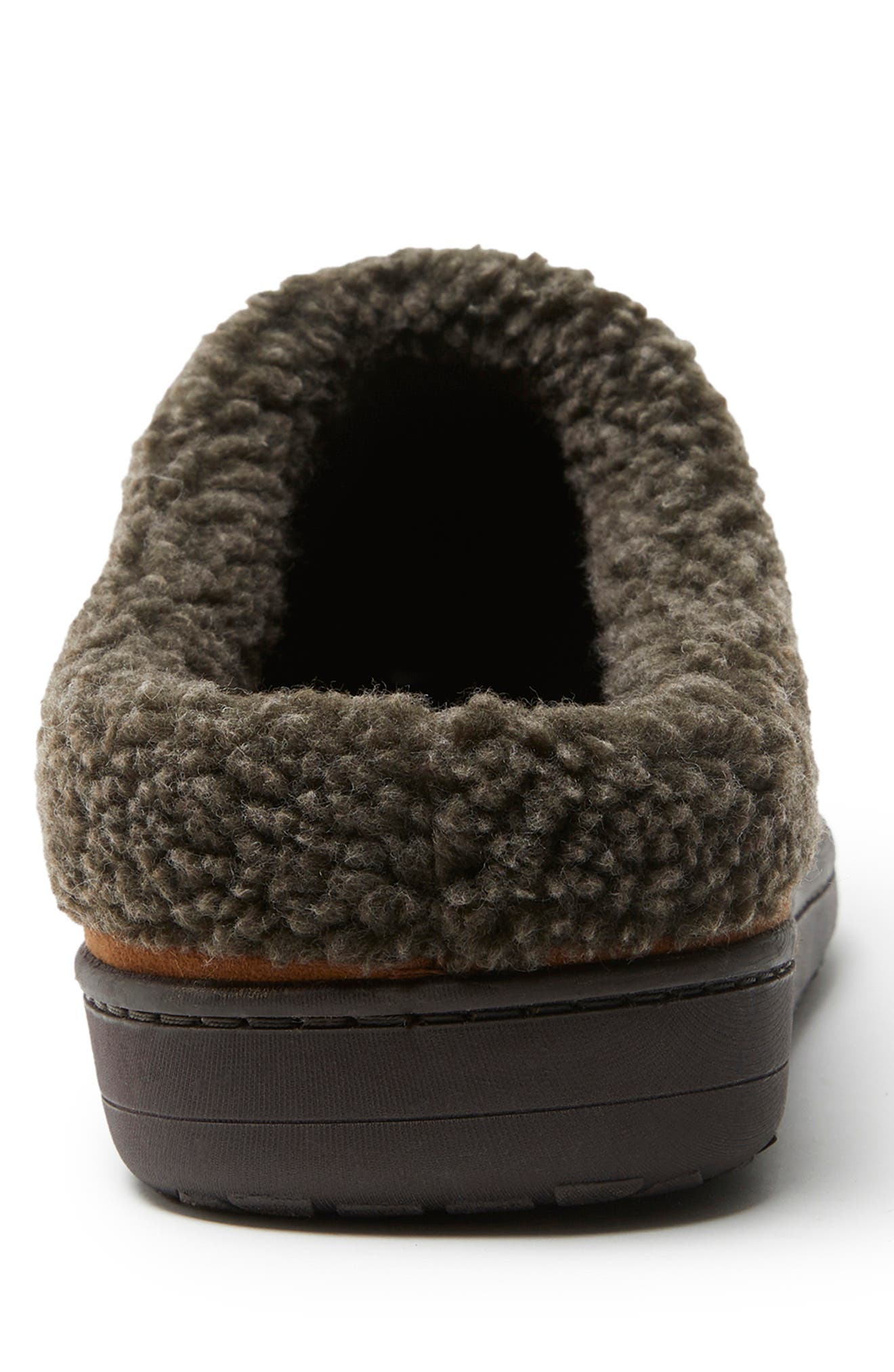 Brendan Microfiber Faux Fur Lined Clog Slipper, Alternate, color, CHESTNUT