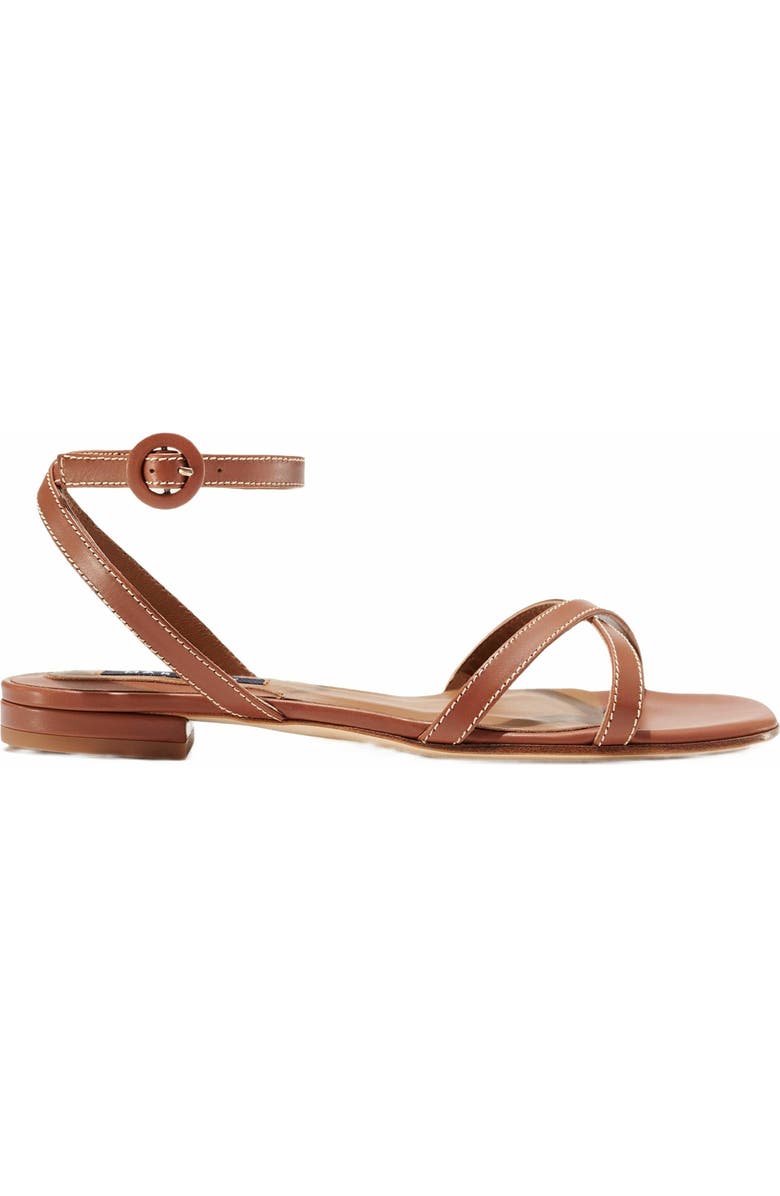 MARGAUX The Flat Sandals, Main, color, Saddle