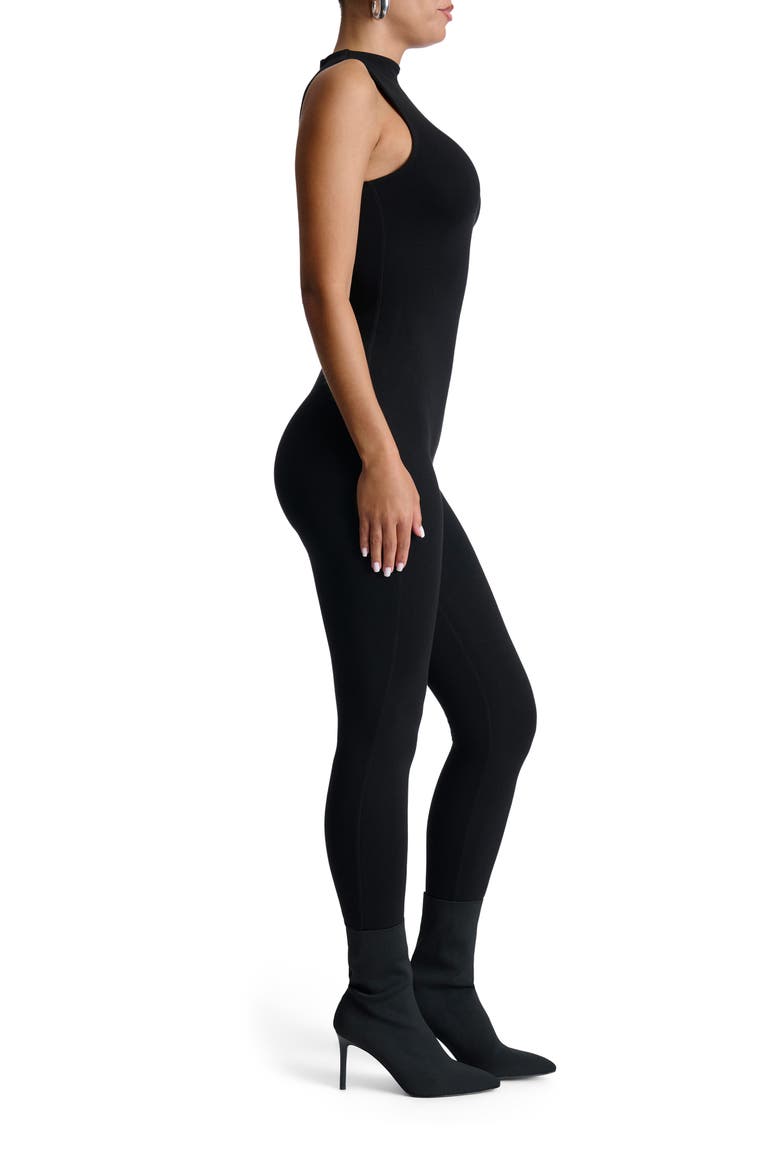 NW Sleeveless Sculpt Jumpsuit, Alternate, color, BLACK