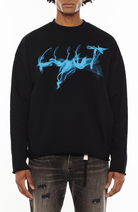 Graphic Cotton Fleece Sweatshirt