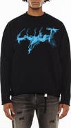 Cult of Individuality Graphic Cotton Fleece Sweatshirt