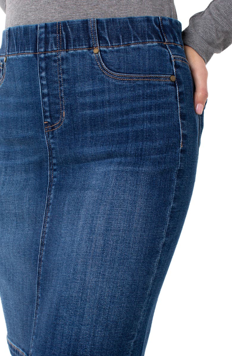 Liverpool Los Angeles Chloe Denim Pencil Skirt, Alternate, color,