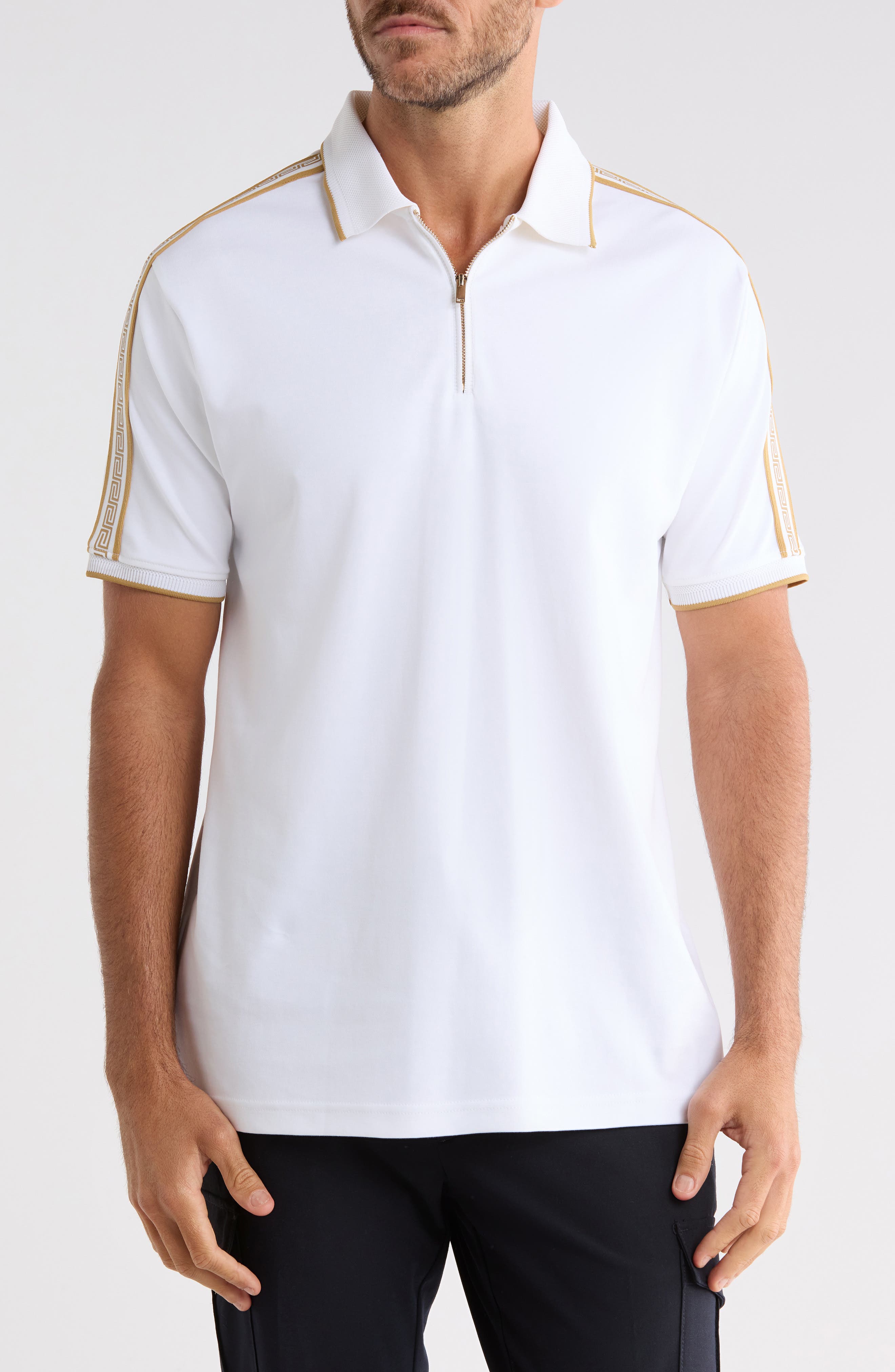 Tipped Zip Polo