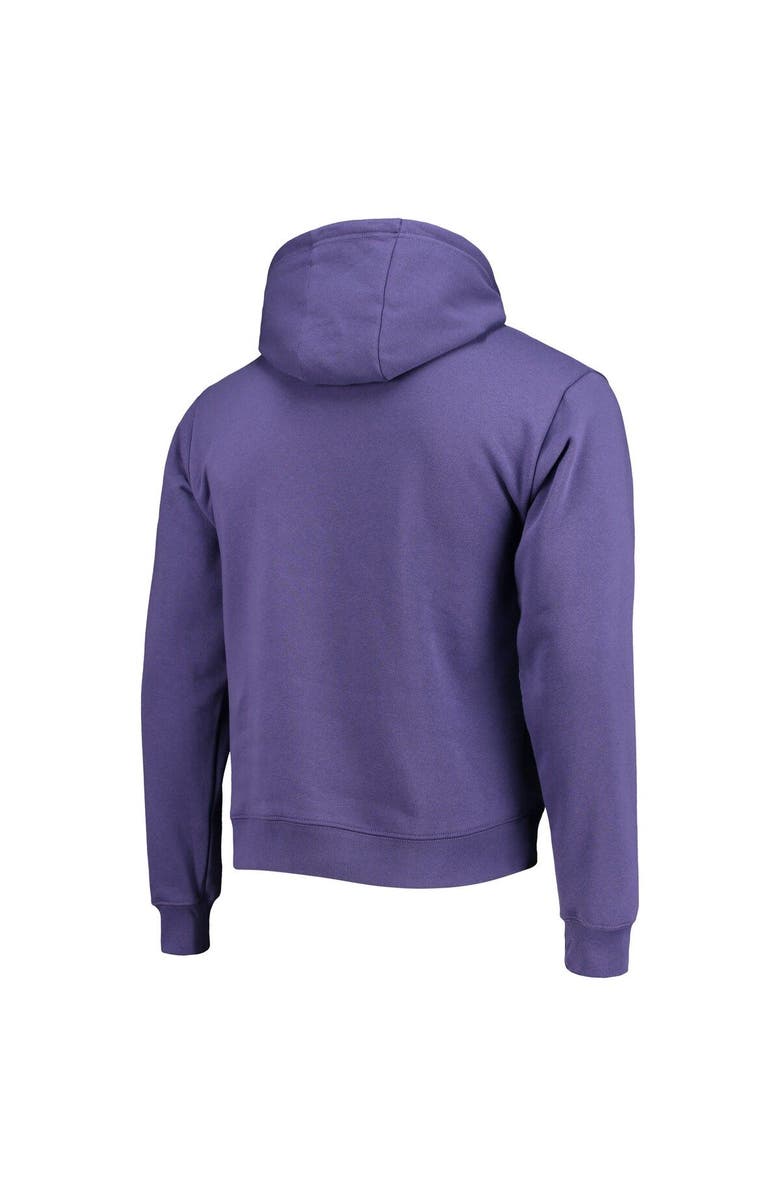 LEAGUE COLLEGIATE WEAR Men's League Collegiate Wear Purple Clemson Tigers Volume Up Essential Fleece Pullover Hoodie, Alternate, color, 