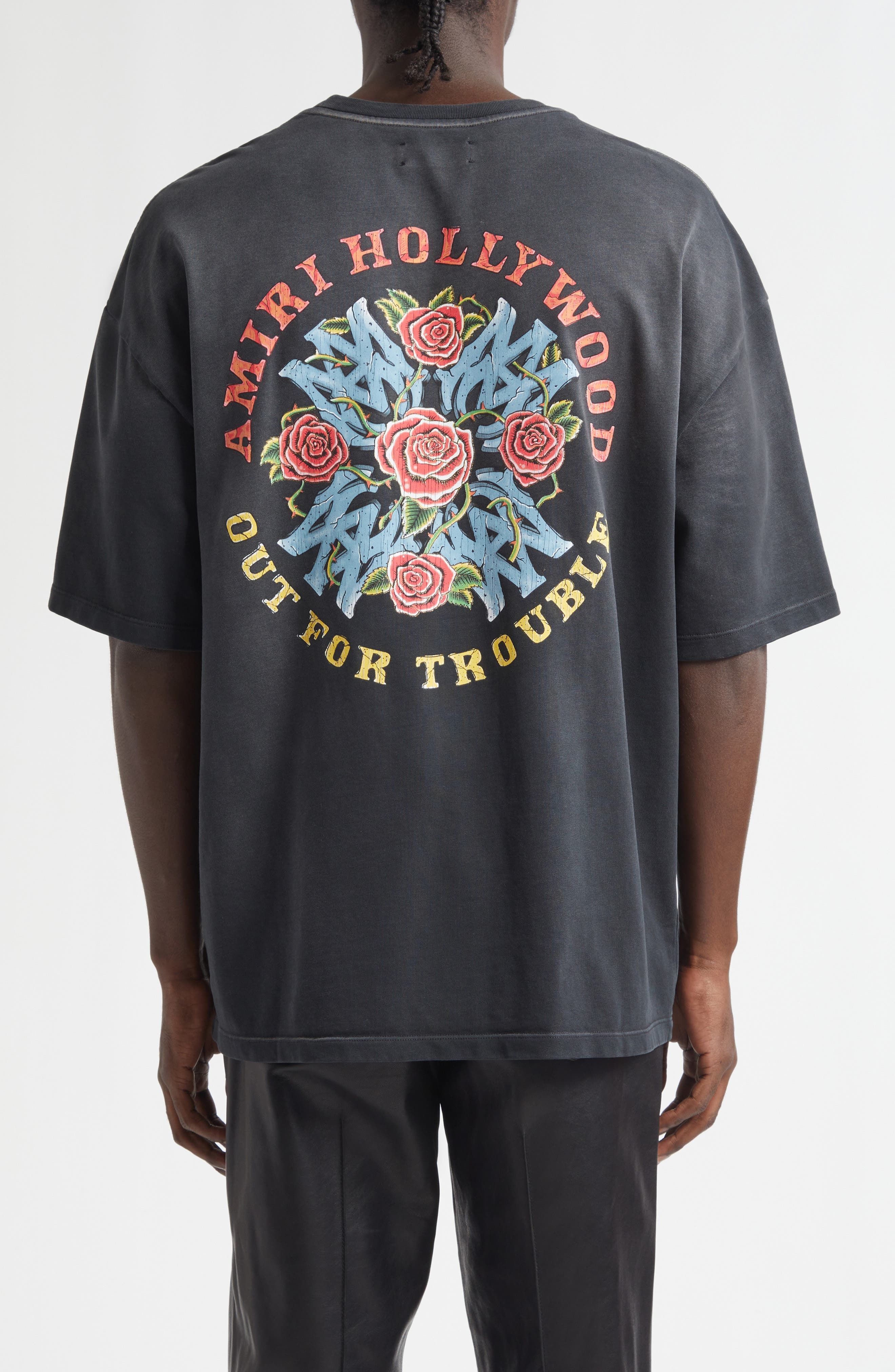 Oversize Out for Trouble Graphic T-Shirt - image 2