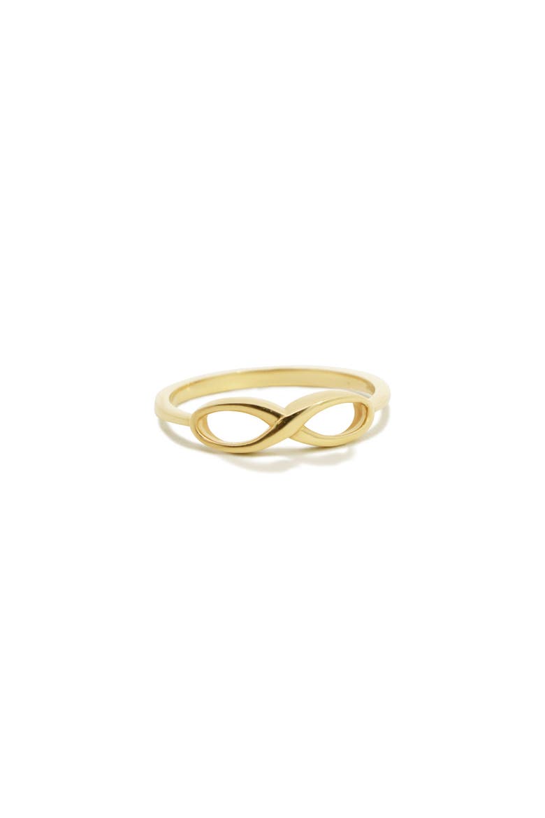 Gold Infinity Ring, Main, color, Yellow Gold