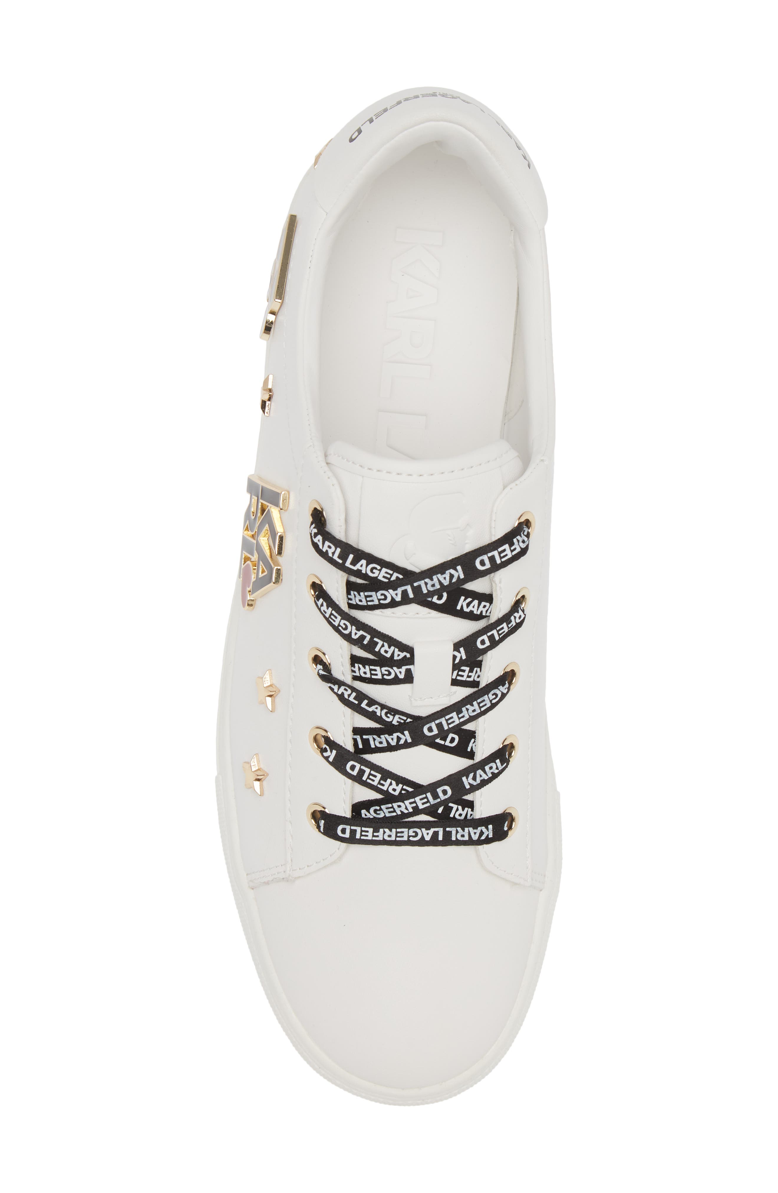 KARL LAGERFELD PARIS Cammy Sneaker, Alternate, color, Brt White