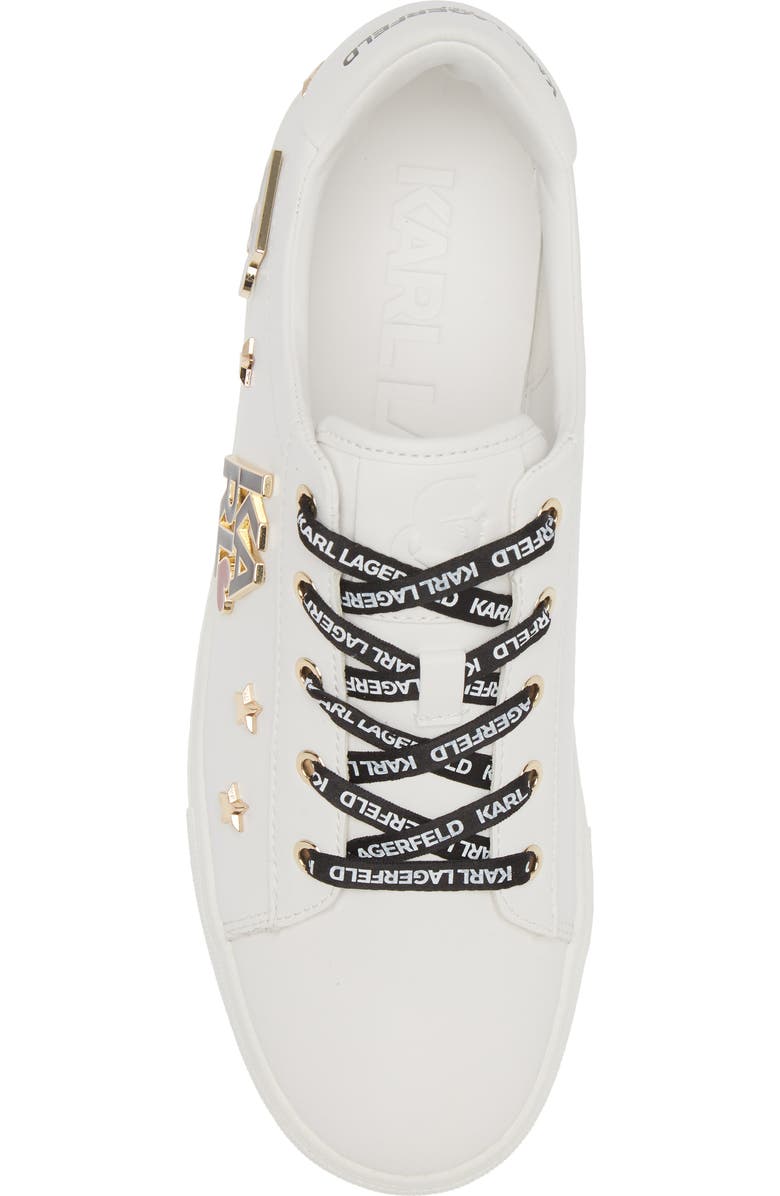 KARL LAGERFELD PARIS Cammy Sneaker, Alternate, color, Brt White