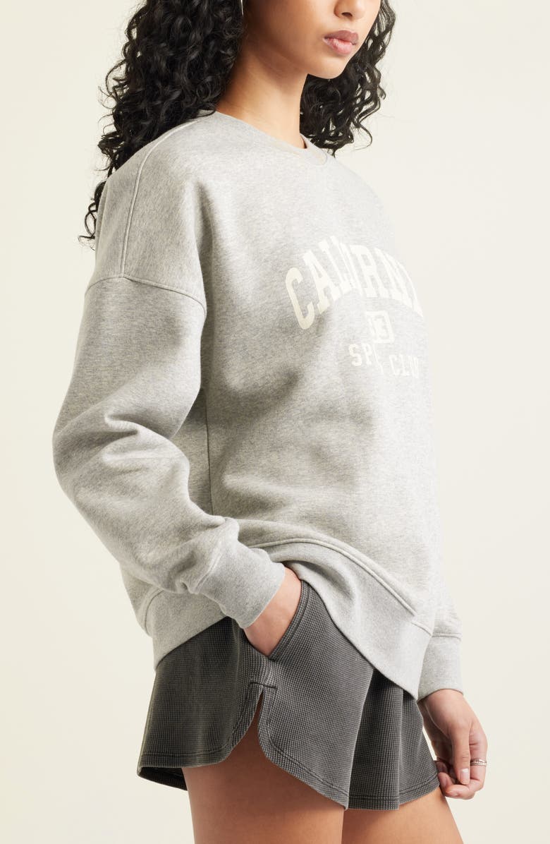 BP. Graphic Sweatshirt, Alternate, color, Grey Heather Cali Sports Club