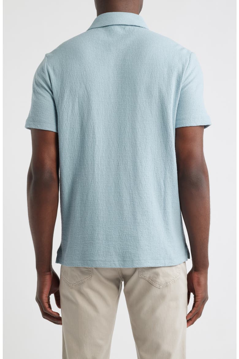 Newman Textured Cotton Blend Polo, Alternate, color, SOFT TEAL