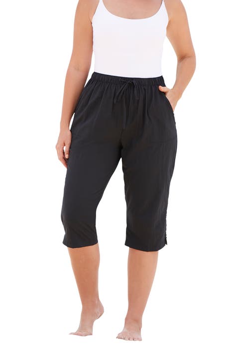 Taslon® Cover Up Capri Pant
