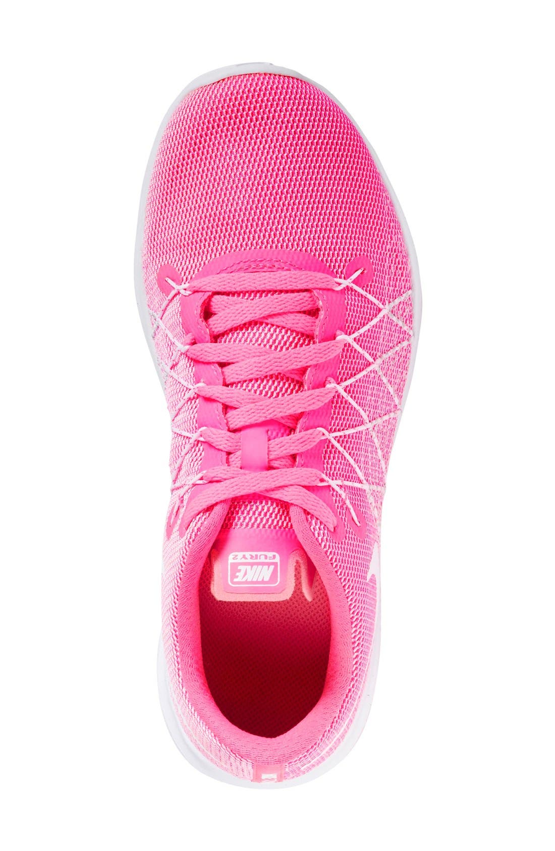 Nike Flex Fury 2 Athletic Shoe, Alternate, color, Pink/ White