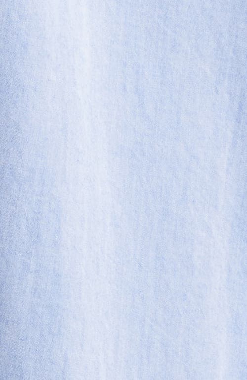 Nordstrom Cotton Shirting Nightgown In Blue