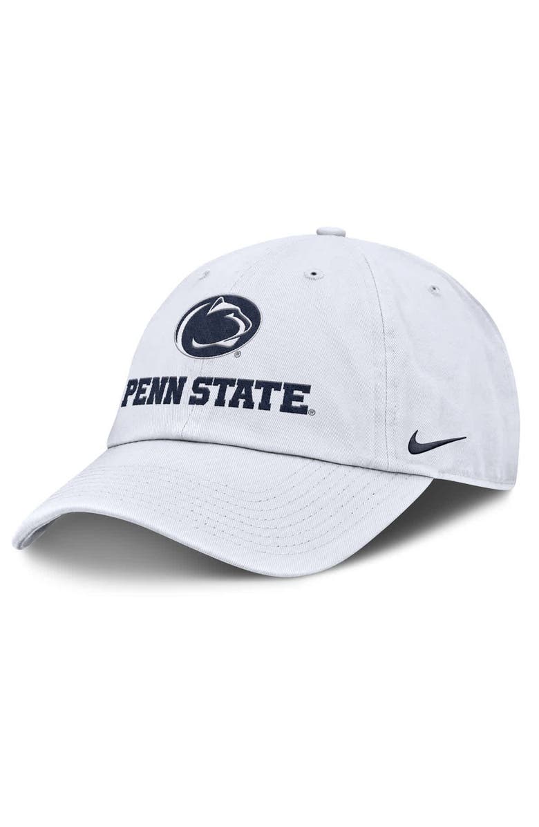 Nike Men's Nike White Penn State Nittany Lions 2025 Sideline Club Adjustable Hat, Main, color, 