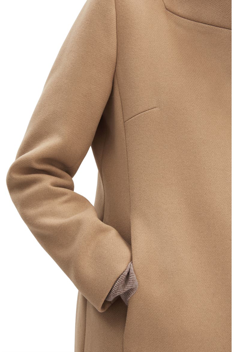 Mischa Wool Blend Coat, Alternate, color, CAMEL