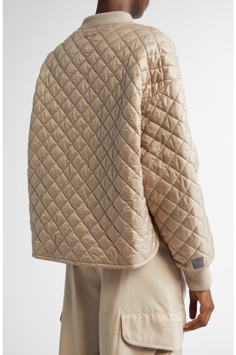 Licia Reversible Bomber Jacket, Alternate, color, HAZELNUT BROWN