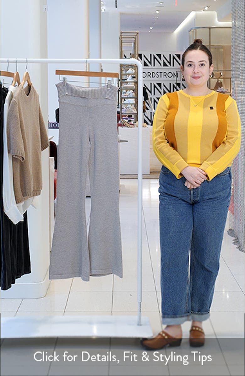 Muse Flare Leg Sweater Knit Pants, sales video thumbnail