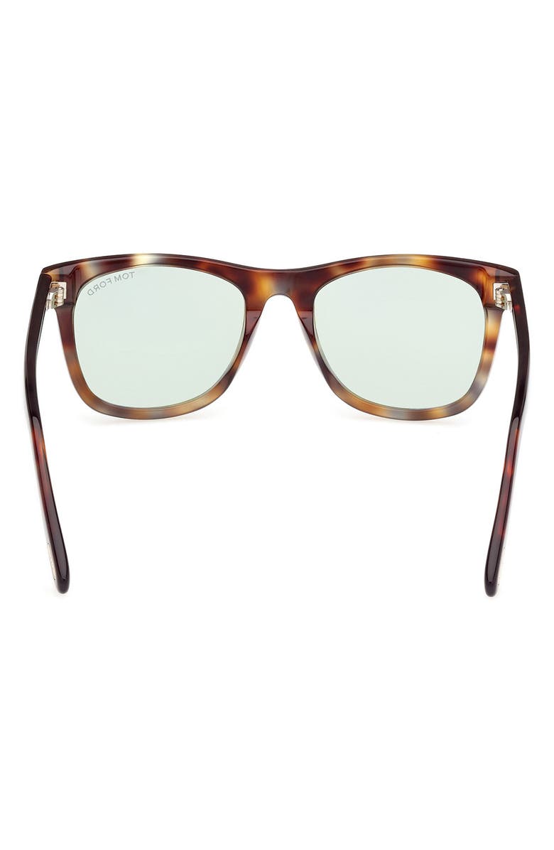 TOM FORD Kevyn 52mm Square Sunglasses, Alternate, color, Vintage / Light Havana