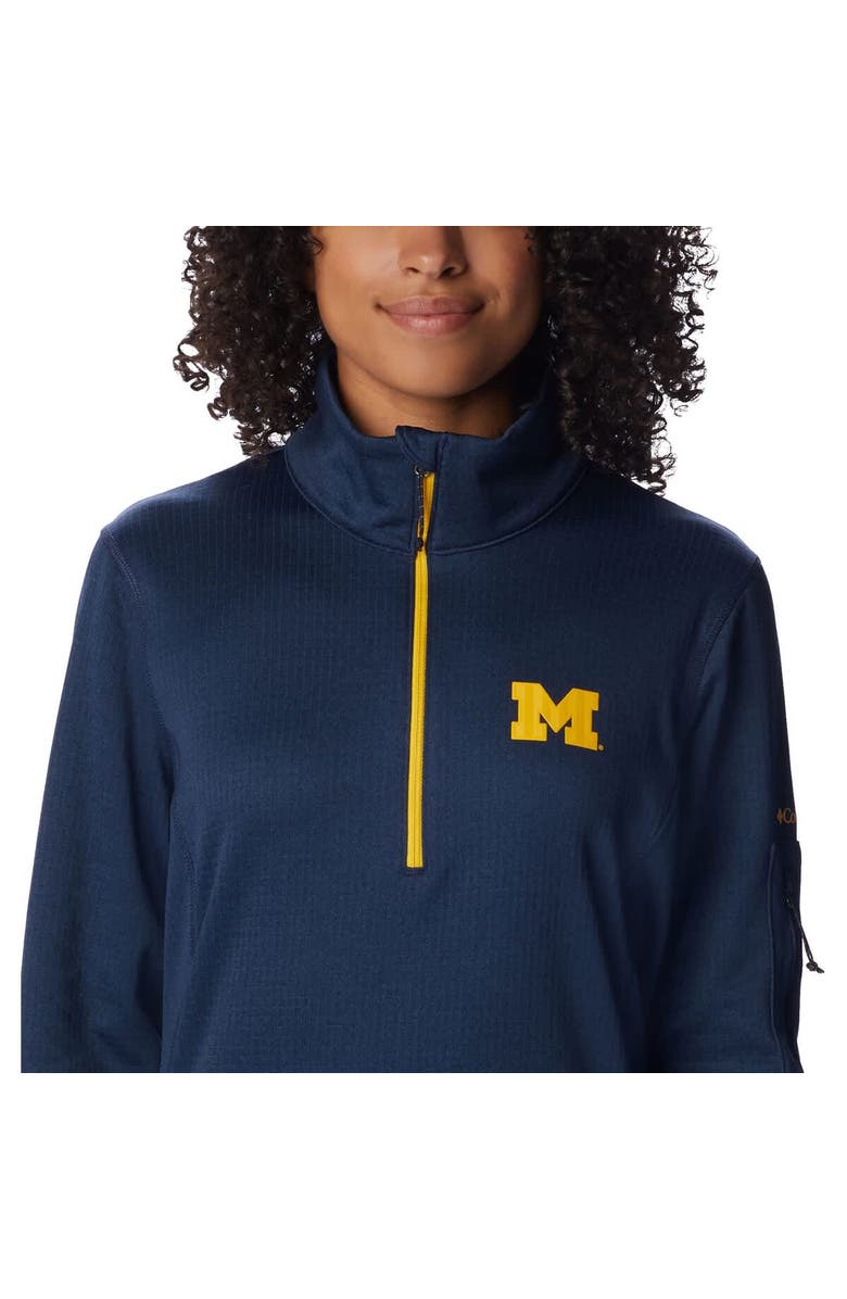 Columbia Women's Columbia Navy Michigan Wolverines Park View Omni-Wick Half-Zip Top, Alternate, color, Navy