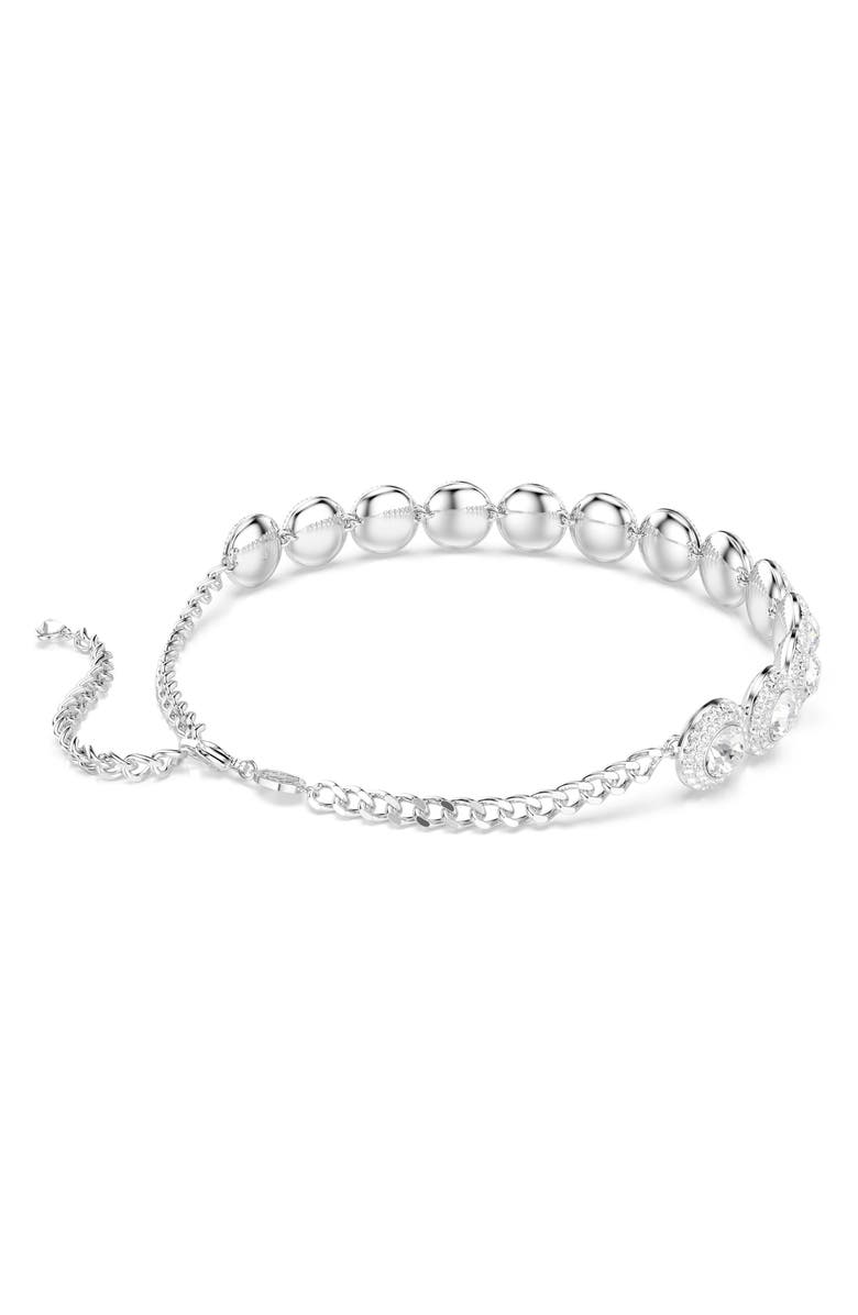 Swarovski Una Angelic Crystal Choker Necklace, Alternate, color, White/ Silver