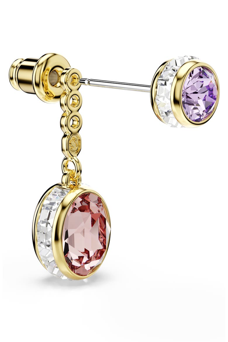 Chroma Crystal Drop Earrings, Alternate, color, GOLD/ MULTI
