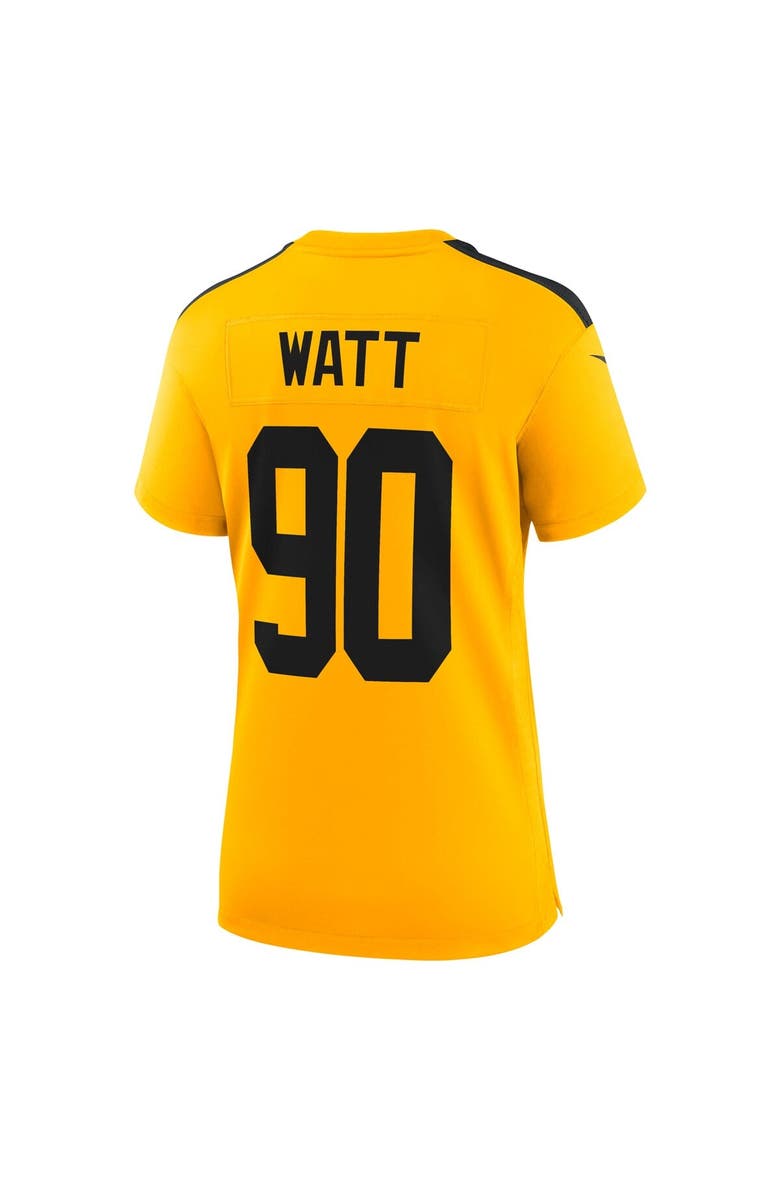 Nike Women's Nike T.J. Watt Gold Pittsburgh Steelers Alternate 1933 Throwback Game Jersey, Alternate, color, Gold