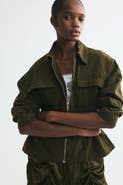 H&M Drawstring-detail Utility Jacket