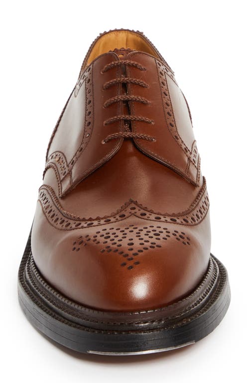 Jm Weston Triple Sole Wingtip Derby In Brown